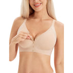 Angelhood Front Closure Bras for Women Seamless Jelly Support Bralette