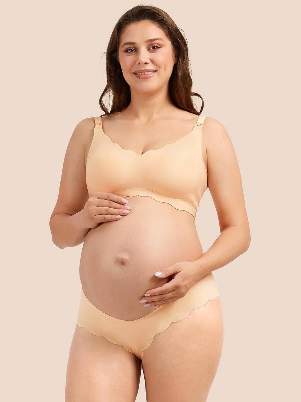 Angelhood 5 Pack Seamless Maternity Underwear, Pregnancy Postpartum Panties
