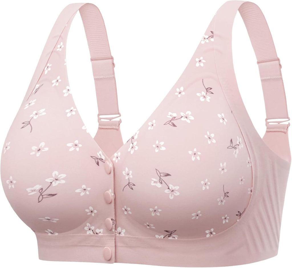 Angelhood Jelly Front Closure Women's Bra Daisy Wireless Surgical Bralettes