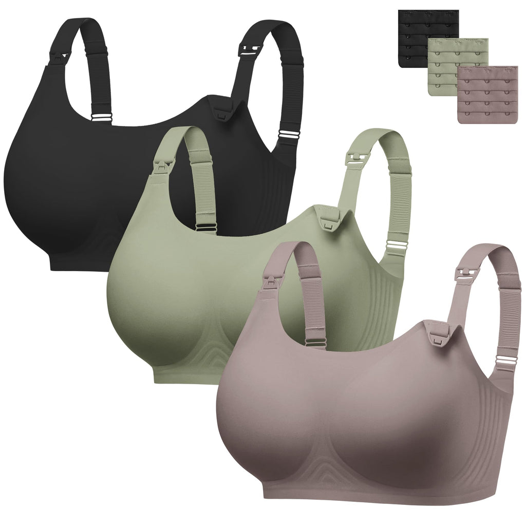 Women Nursing Bras for Breastfeeding Wireless Seamless Push Up Bralettes