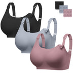 Women Nursing Bras for Breastfeeding Wireless Seamless Push Up Bralettes