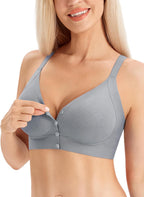 Angelhood Front Closure Bras for Women Seamless Jelly Support Bralette