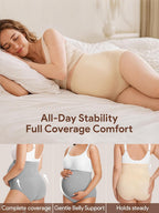 Maternity Underwear Over Bump, Pregnancy Panties Belly Support, Multi Pack