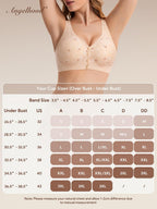 Angelhood Jelly Front Closure Women's Bra Daisy Wireless Surgical Bralettes