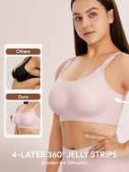 Women Nursing Bras for Breastfeeding Wireless Seamless Push Up Bralettes