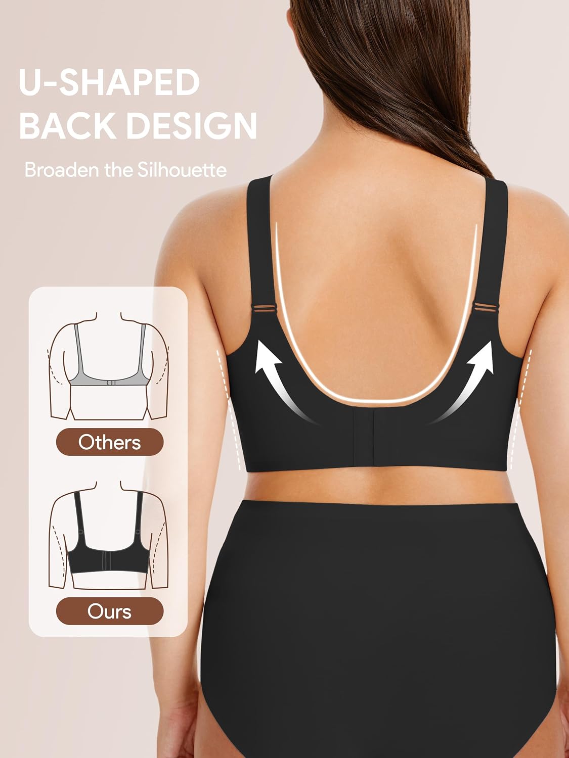 Women Nursing Bras for Breastfeeding Wireless Seamless Push Up Bralettes