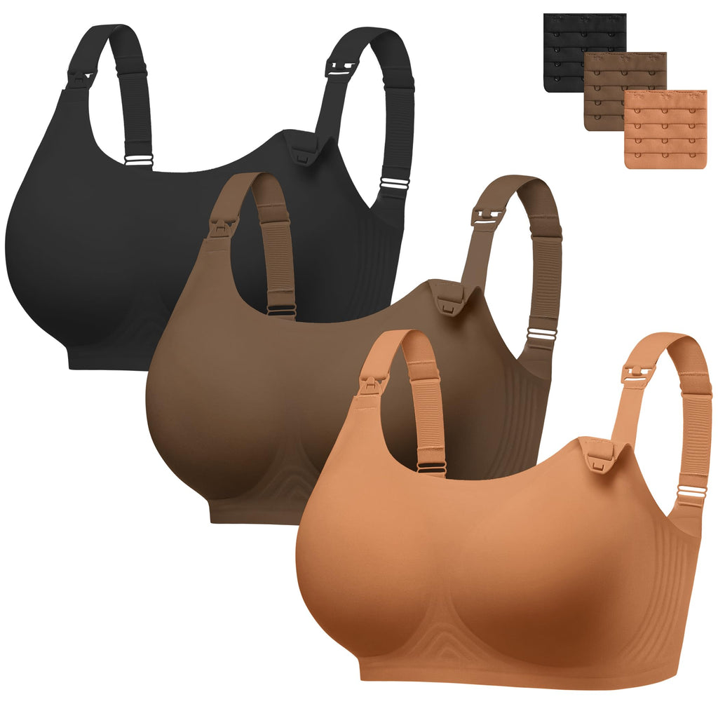 Women Nursing Bras for Breastfeeding Wireless Seamless Push Up Bralettes