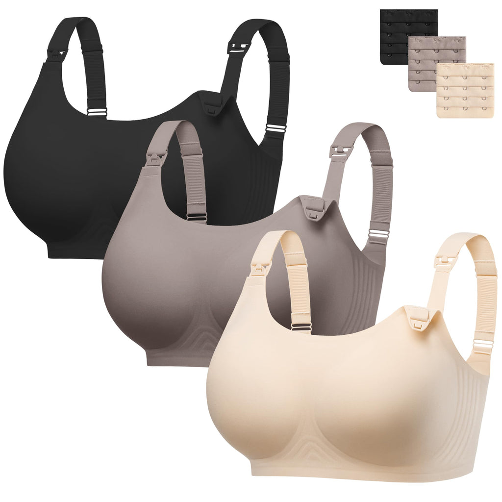 Women Nursing Bras for Breastfeeding Wireless Seamless Push Up Bralettes