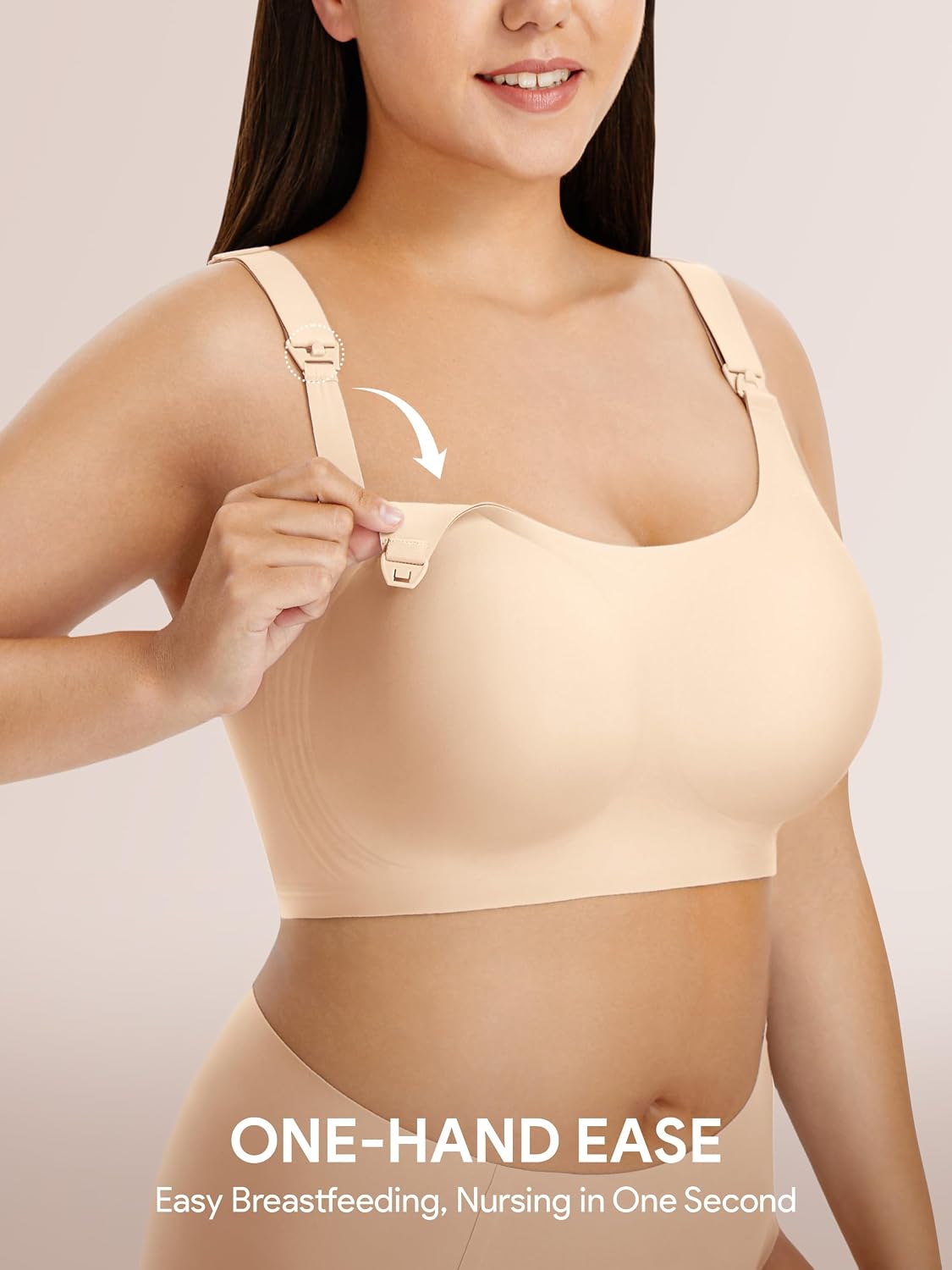 Women Nursing Bras for Breastfeeding Wireless Seamless Push Up Bralettes