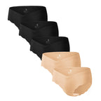 Angelhood 5 Pack Seamless Maternity Underwear, Pregnancy Postpartum Panties