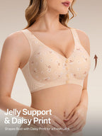 Angelhood Jelly Front Closure Women's Bra Daisy Wireless Surgical Bralettes