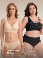 Angelhood Jelly Front Closure Women's Bra Daisy Wireless Surgical Bralettes