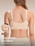 Angelhood Jelly Front Closure Women's Bra Daisy Wireless Surgical Bralettes