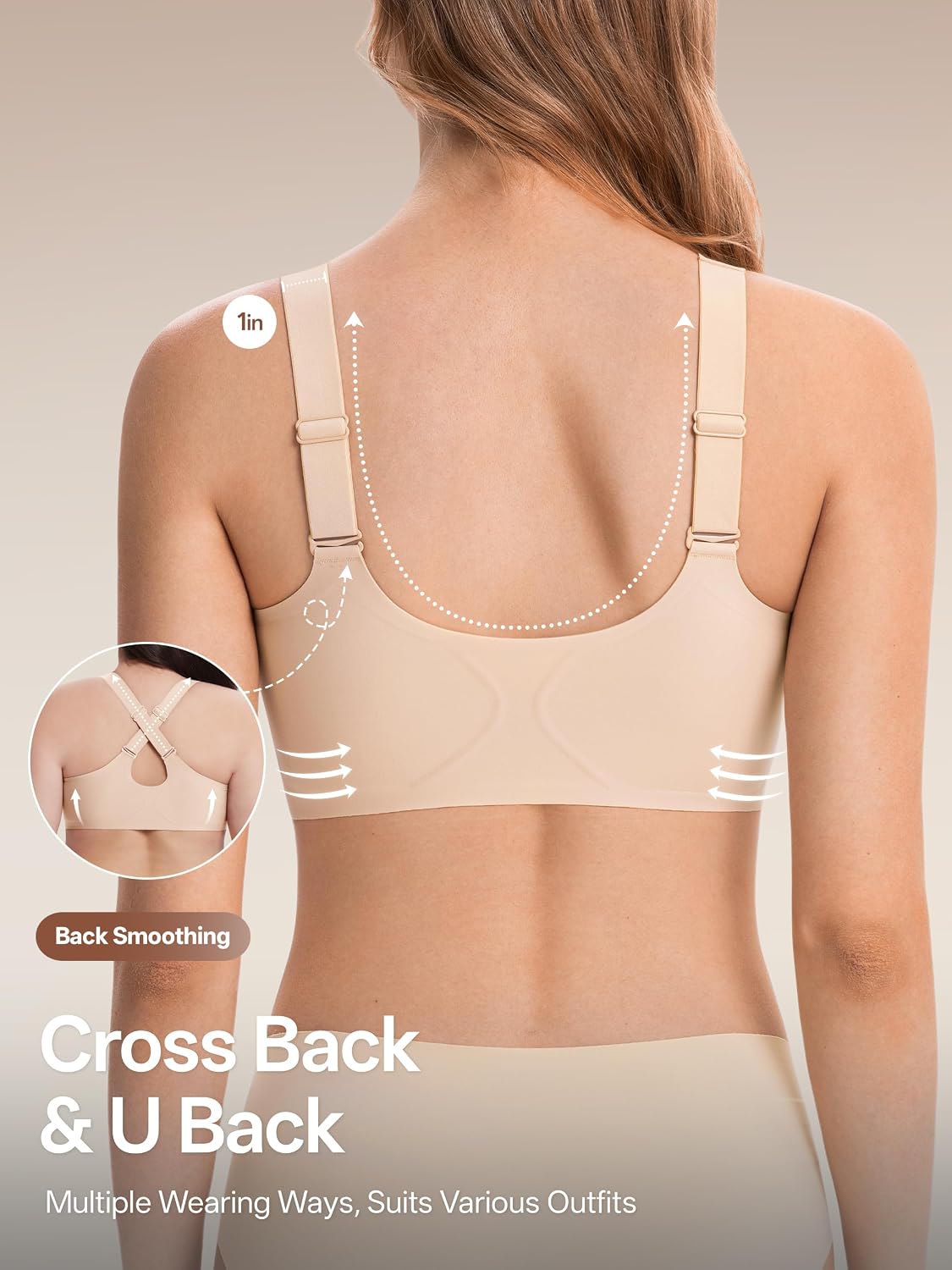 Angelhood Jelly Front Closure Women's Bra Daisy Wireless Surgical Bralettes