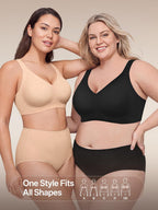 Angelhood Jelly Bras for Women Wireless Plus Size Push Up Support Bralette